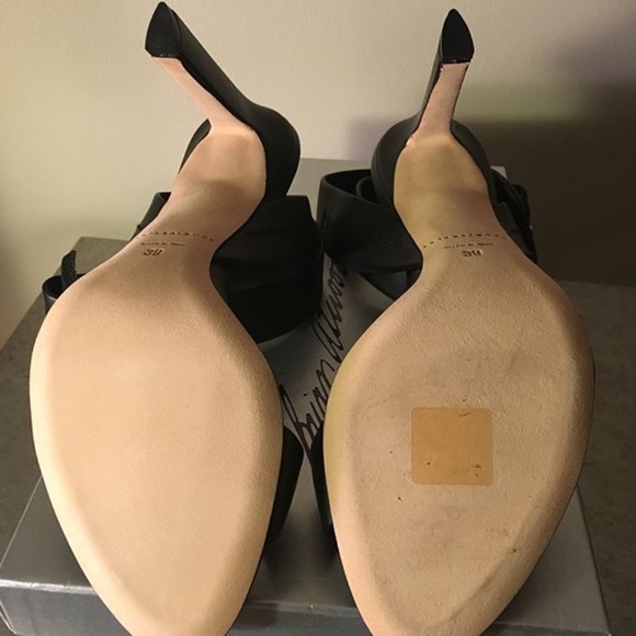 Brian Atwood Leather Ankle Strap Sandals - Picture 4 of 12